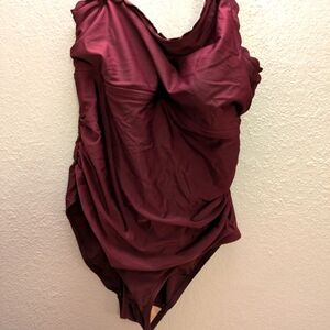 Swimsuit, Kona Sol, XL, Maroon